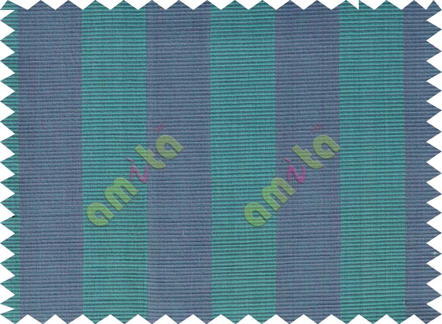 Blue and green big stripes sofa cotton curtain designs